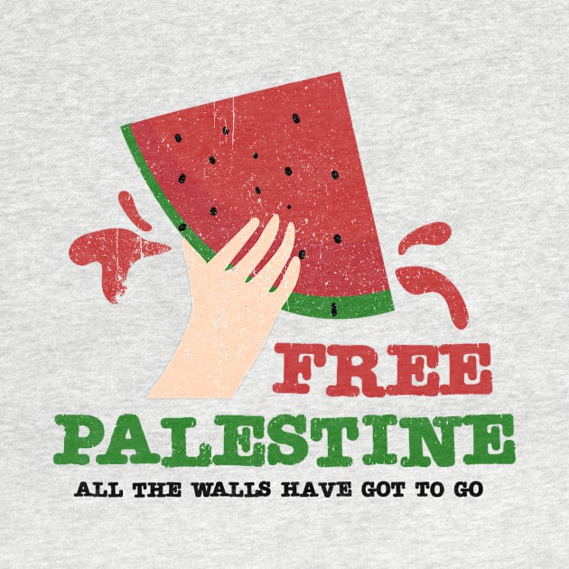 free palestine - all the walls have got to go by Cybord Design